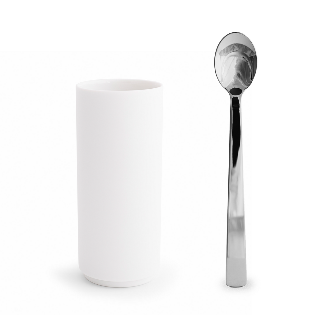 Tajimi Tall Tumbler & Long Spoon - Set of 6